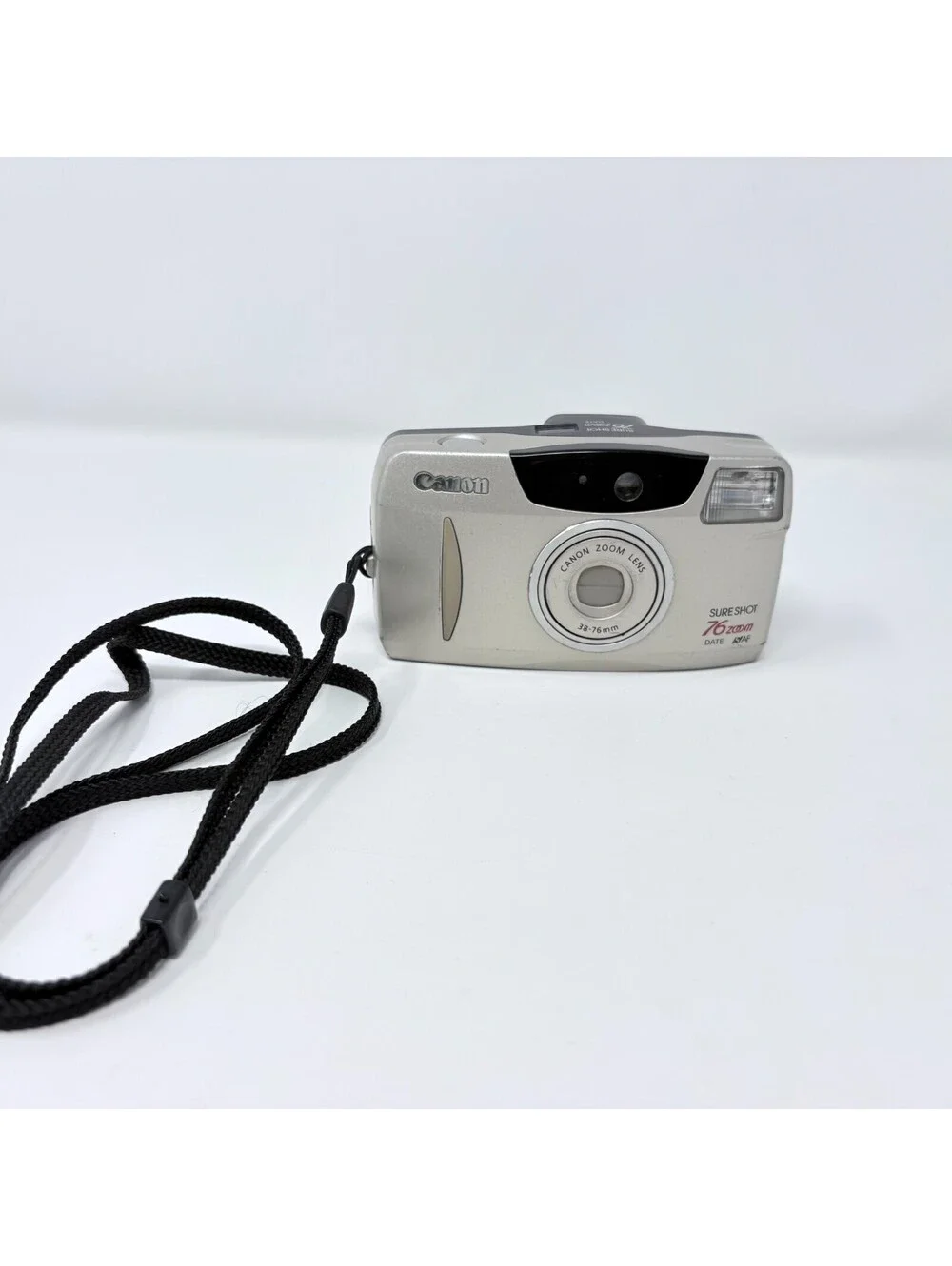 Canon Sure Shot 76 Zoom 38-76mm Point & Shoot Film Camera Tested & Working